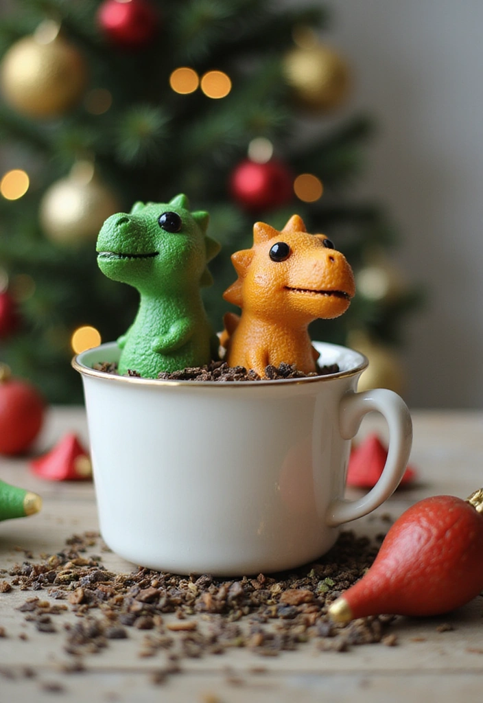25 Hilariously Unique White Elephant Gifts That'll Steal the Show (You'll Be Laughing at #12!) - 6. Novelty Dinosaur Tea Infuser