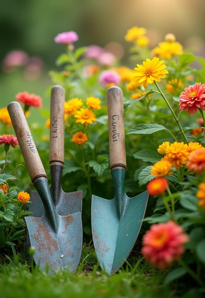 21 Personalized Fader Day Gifts That Will Make You Their Favorite! - 21. Personalized Garden Tools
