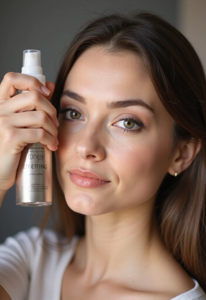 15 Genius Makeup Hacks That'll Transform Your Look in 5 Minutes! - 8. Setting Spray for Lasting Makeup