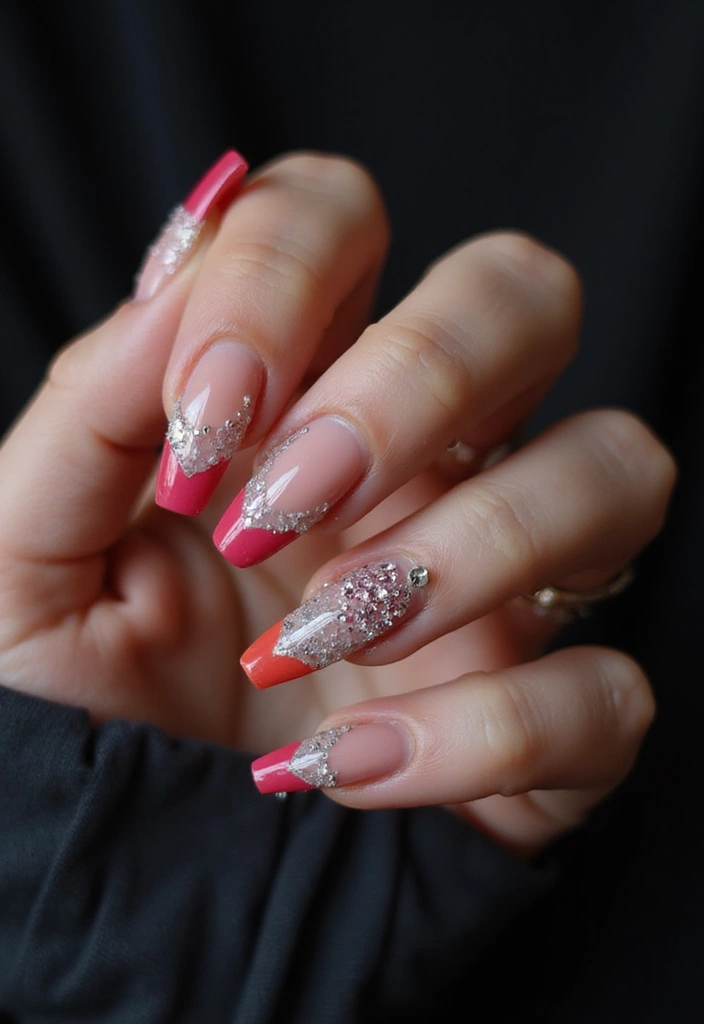 13 Gorgeous French Tip Nail Shapes That Will Complement Your Style Perfectly! - 4. Stiletto Tips for a Fierce Look