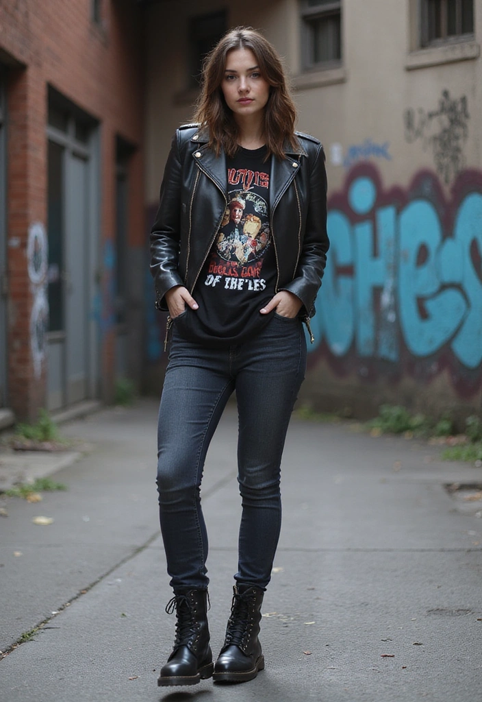 18 Vintage Styles That'll Bring Back the Best of the Past (You Won't Believe #4!) - 14. Rock-n-Roll Style: A Touch of Edge