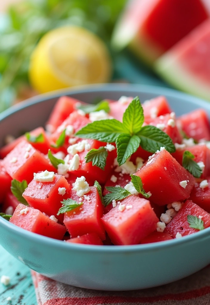 15 Easy Summer Meals That'll Make You Wonder How You Ever Lived Without Them! - 6. Watermelon Feta Salad