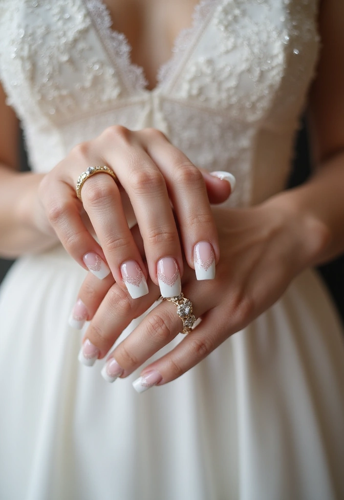14 Bridal French Tips Every Bride Should Consider (Tip #10 Is a Showstopper!) - 13. Nail Art Techniques