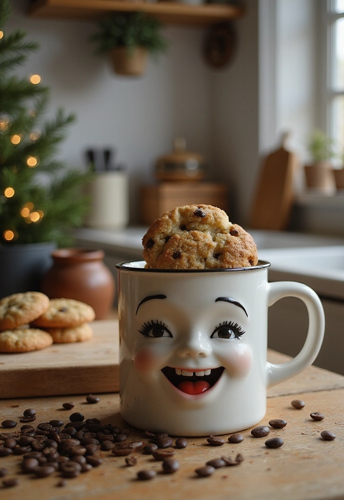 25 Hilariously Unique White Elephant Gifts That'll Steal the Show (You'll Be Laughing at #12!) - 2. Coffee Mug with a Built-In Cookie Holder