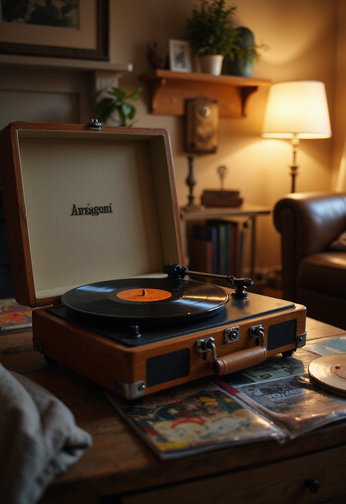15 Unique Fader Day Gifts for Him That He'll Never Forget! - 13. Vintage Record Player