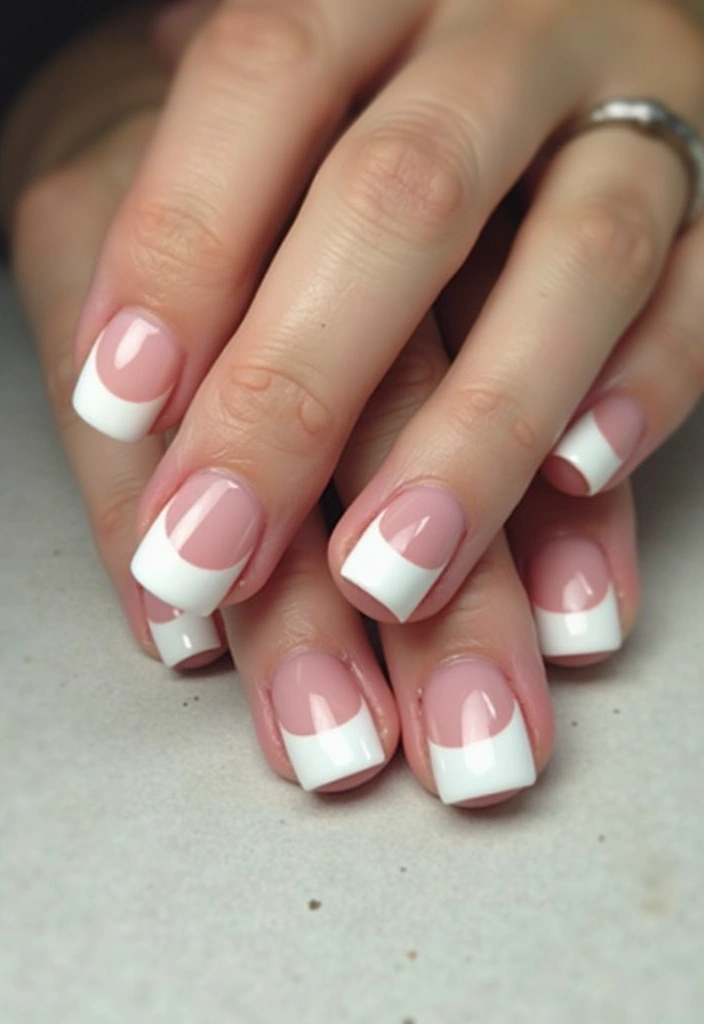 10 Classic French Tip Nails That Will Elevate Your Elegance (Number 5 Is a Must-Try!) - 9. Dual-Toned French Tips
