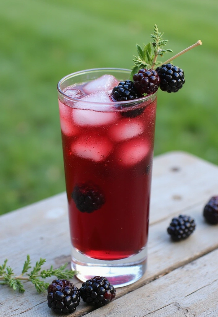 15 Creative Cocktail Recipes That Will Wow Your Guests (And They're So Easy!) - 14. Blackberry Thyme Collins