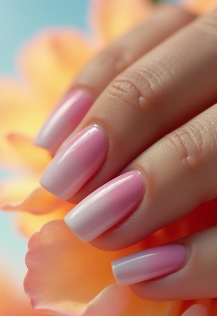 25 Colorful Summer Nails for 2025 That Will Make You Shine Bright! - 22. Summer Ombre