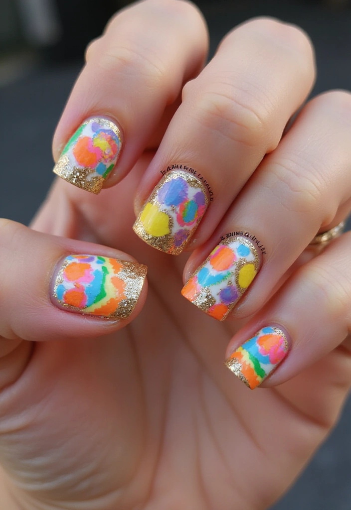 30 Creative Nail Design Inspirations for Summer 2025 (Get Ready to Be Inspired!) - 24. Festival Glam