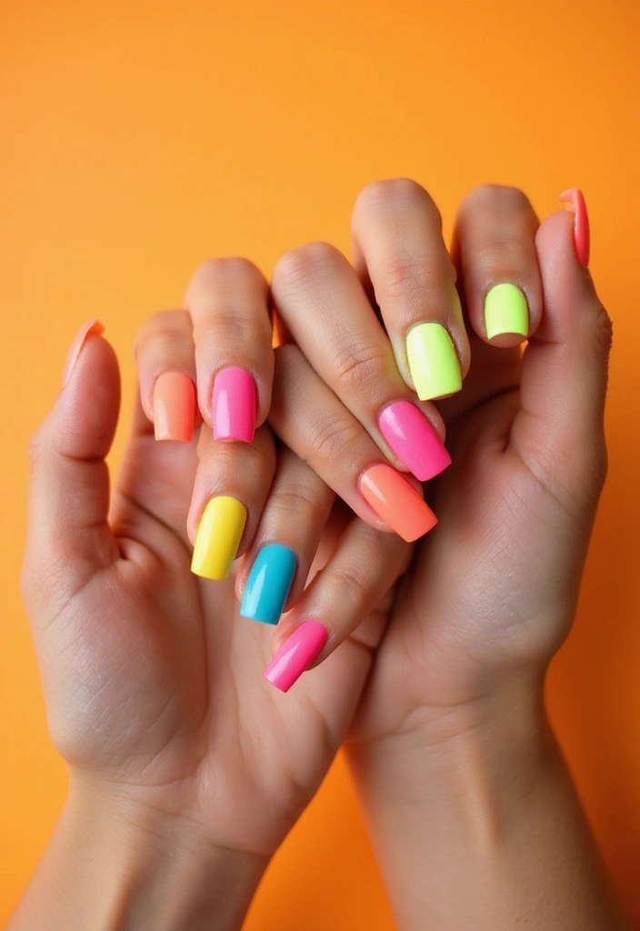 19 Hottest Nail Trends for Summer 2025 (You’ll Want to Try Them All!) - 1. Neon Brights