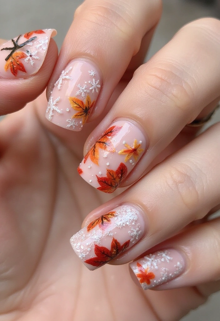 20 Stunning French Tip Nails Ideas That Will Leave You Breathless (Wait Until You See #8!) - 16. Seasonal Themes