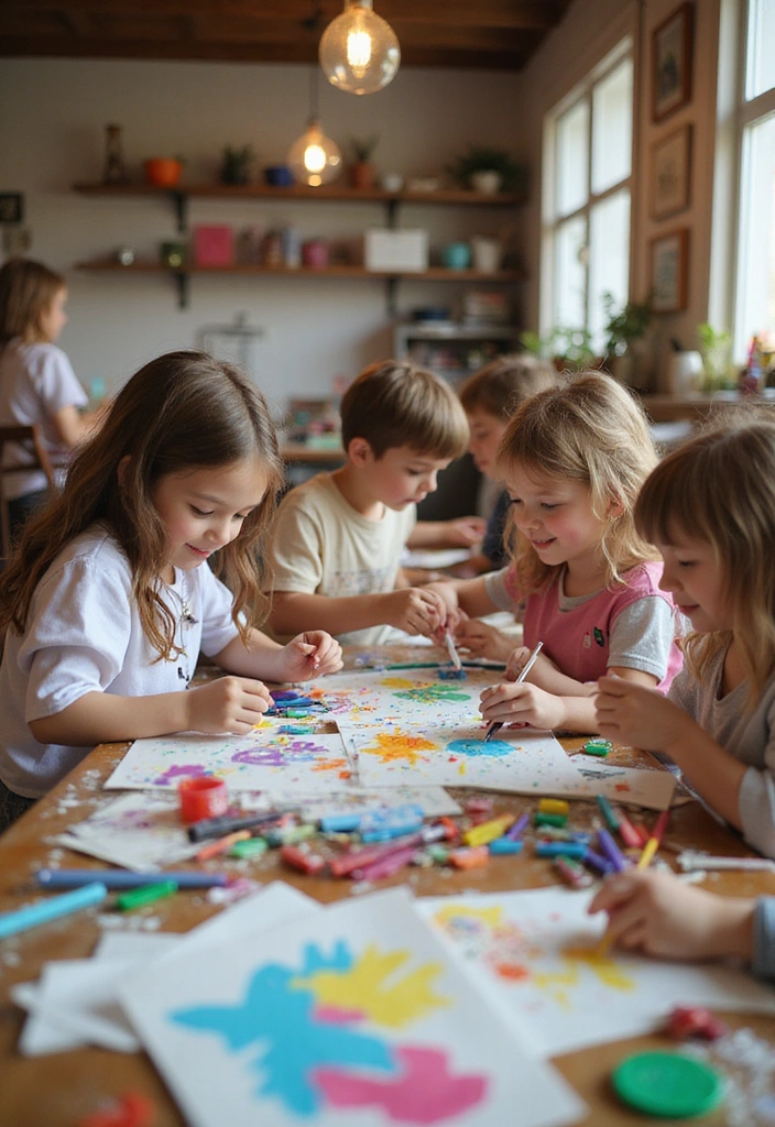 20 Fun Family Bonding Activities That Will Bring You Closer (You’ll Love #12!) - 5. Arts and Crafts Showcase