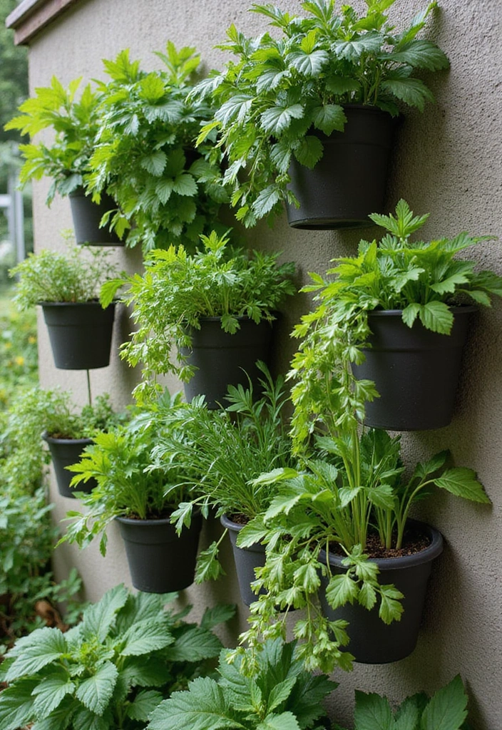 12 Aromatic Herb Garden Ideas You Can Grow Indoors (Even in a Tiny Apartment!) - 4. Hanging Herb Garden
