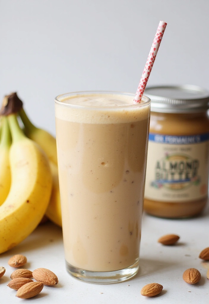 15 Healthy Meals You Can Prep in Under 30 Minutes (Your Taste Buds Will Thank You!) - 11. Almond Butter Banana Smoothie