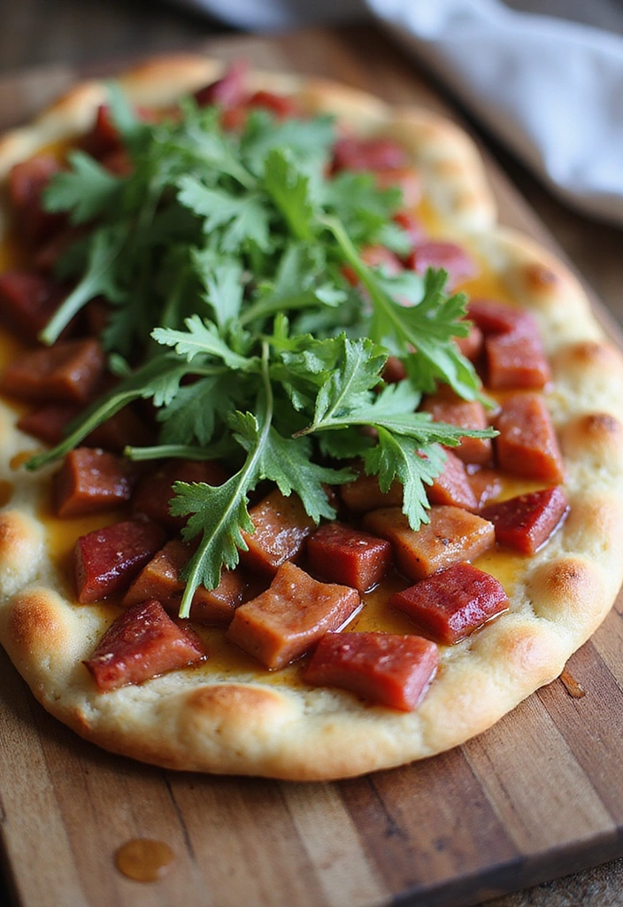 12 Savory Rhubarb Recipes That Will Change Your Dinner Game Forever! - 12. Rhubarb and Chorizo Flatbread