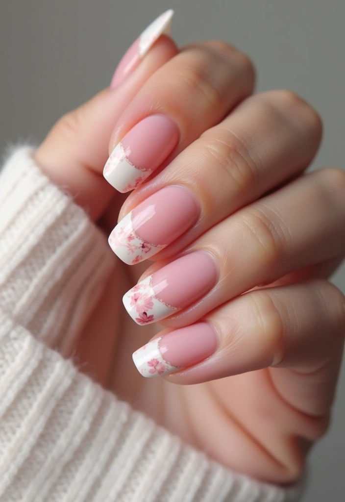 20 Stunning French Tip Nails Ideas That Will Leave You Breathless (Wait Until You See #8!) - 11. Watercolor Wonder
