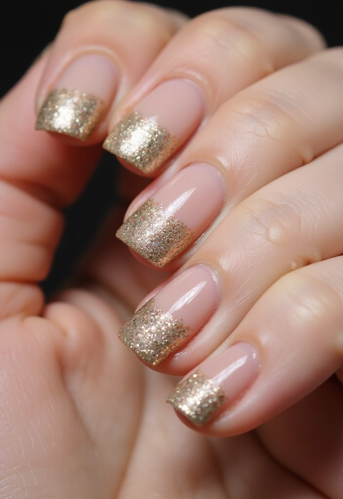 18 Creative French Nail Art Techniques You Didn't Know You Needed! - 2. Glitter French Tips