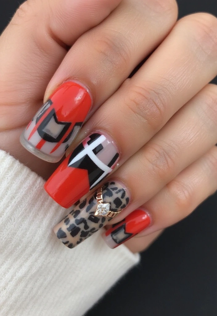 30 Creative Nail Design Inspirations for Summer 2025 (Get Ready to Be Inspired!) - 25. Geometric Patterns