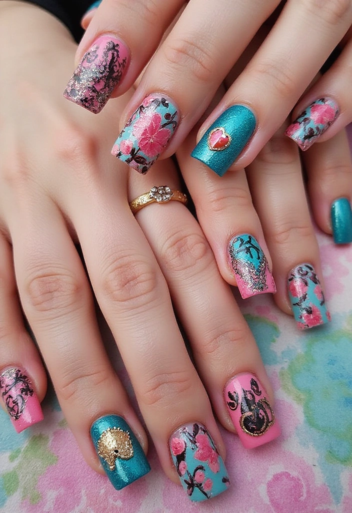 13 Gorgeous French Tip Nail Shapes That Will Complement Your Style Perfectly! - 13. Artistic French Tips for Personal Expression