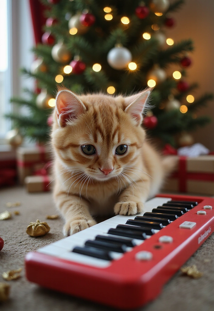 25 Hilariously Unique White Elephant Gifts That'll Steal the Show (You'll Be Laughing at #12!) - 17. Cat Playing Keyboard Toy