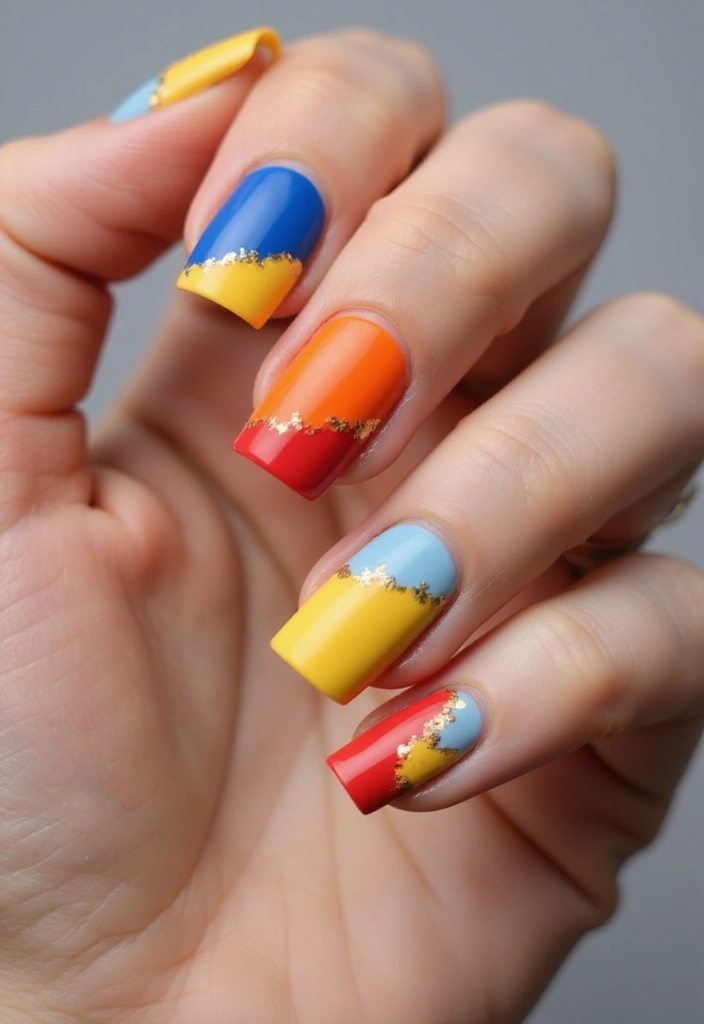 20 Trendy Nail Designs You Can DIY at Home (Wait Until You See #14!) - 20. Bold Color Blocking