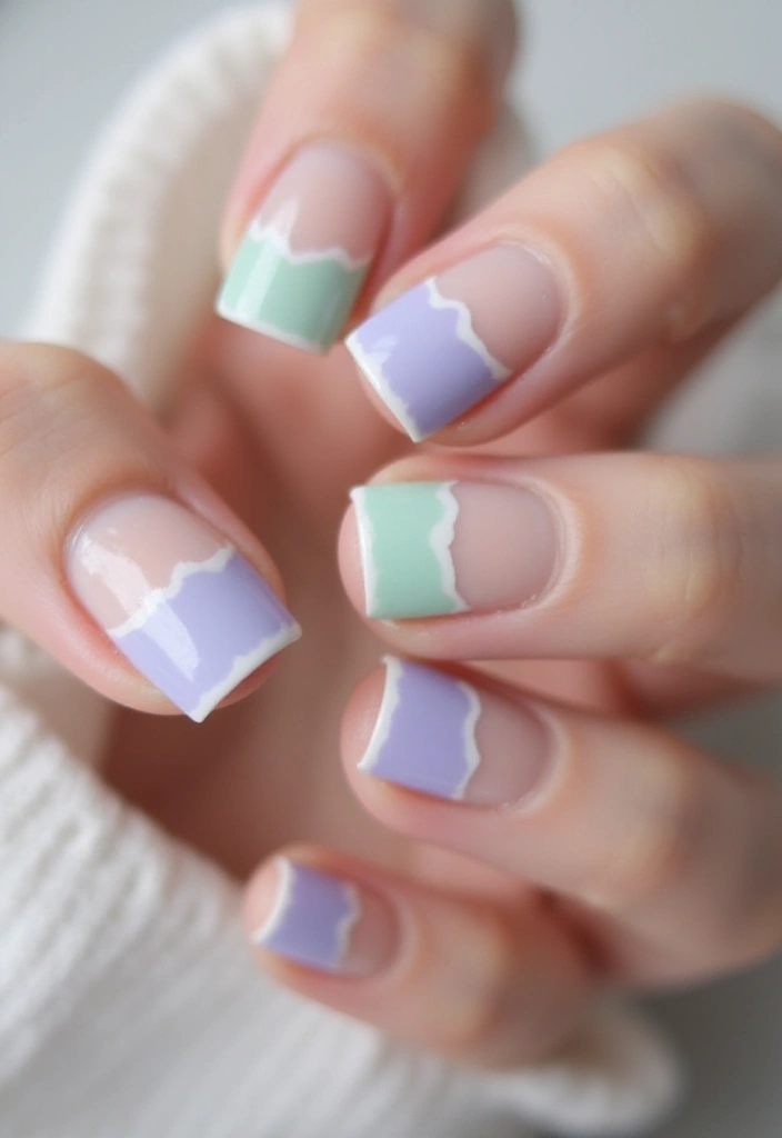 18 Creative French Nail Art Techniques You Didn't Know You Needed! - 12. Pastel French Tips
