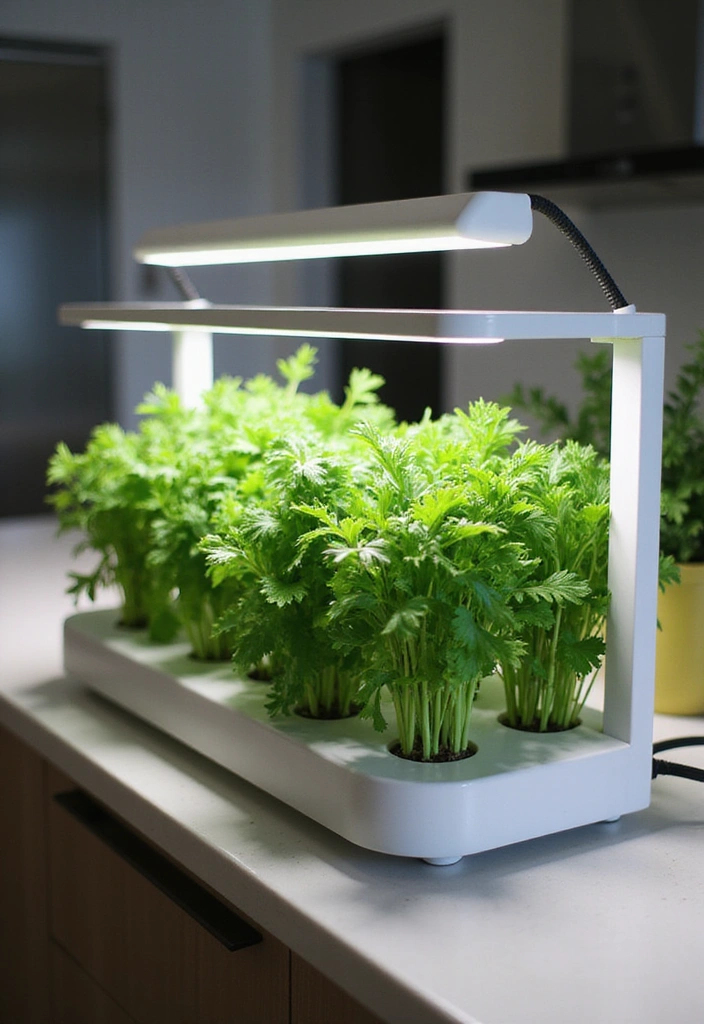 12 Aromatic Herb Garden Ideas You Can Grow Indoors (Even in a Tiny Apartment!) - 5. Hydroponic Herb System