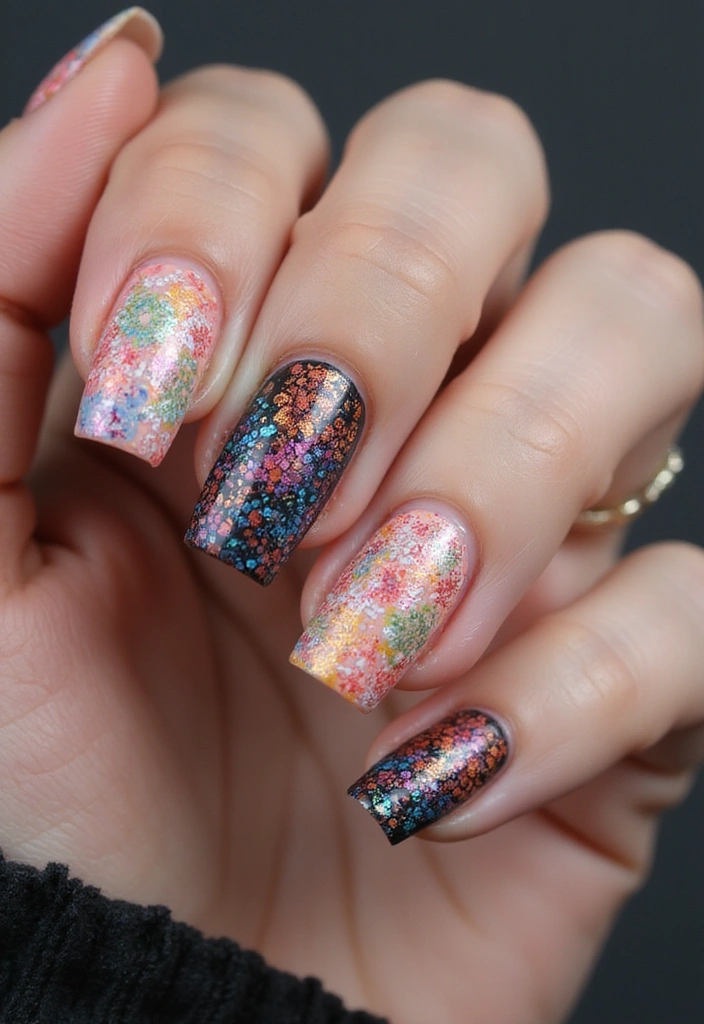 25 Colorful Summer Nails for 2025 That Will Make You Shine Bright! - 23. Colorful Lace