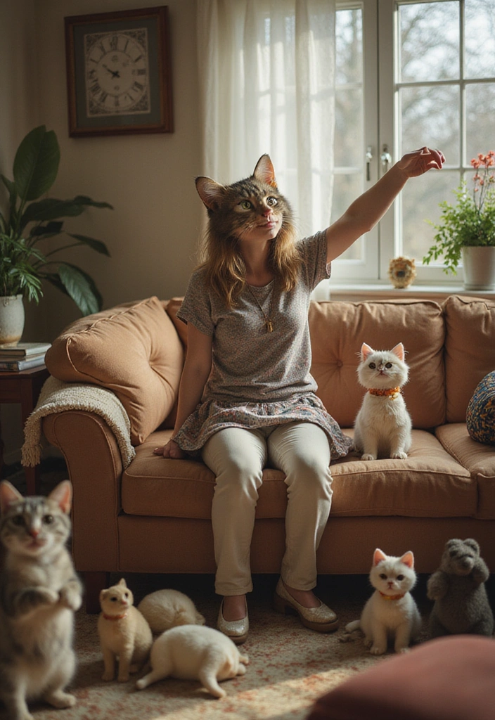 25 Hilariously Unique White Elephant Gifts That'll Steal the Show (You'll Be Laughing at #12!) - 7. Crazy Cat Lady Action Figure