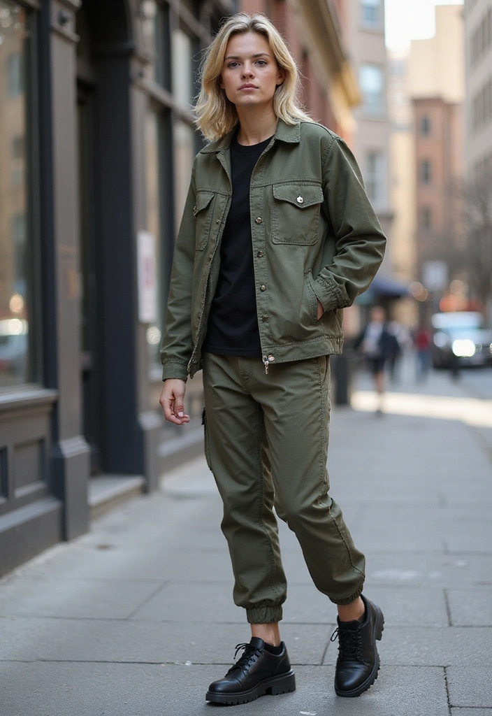 15 Athleisure Outfits That Perfectly Blend Comfort and Style (You’ll Want to Copy #3!) - 13. Utility Style Athleisure