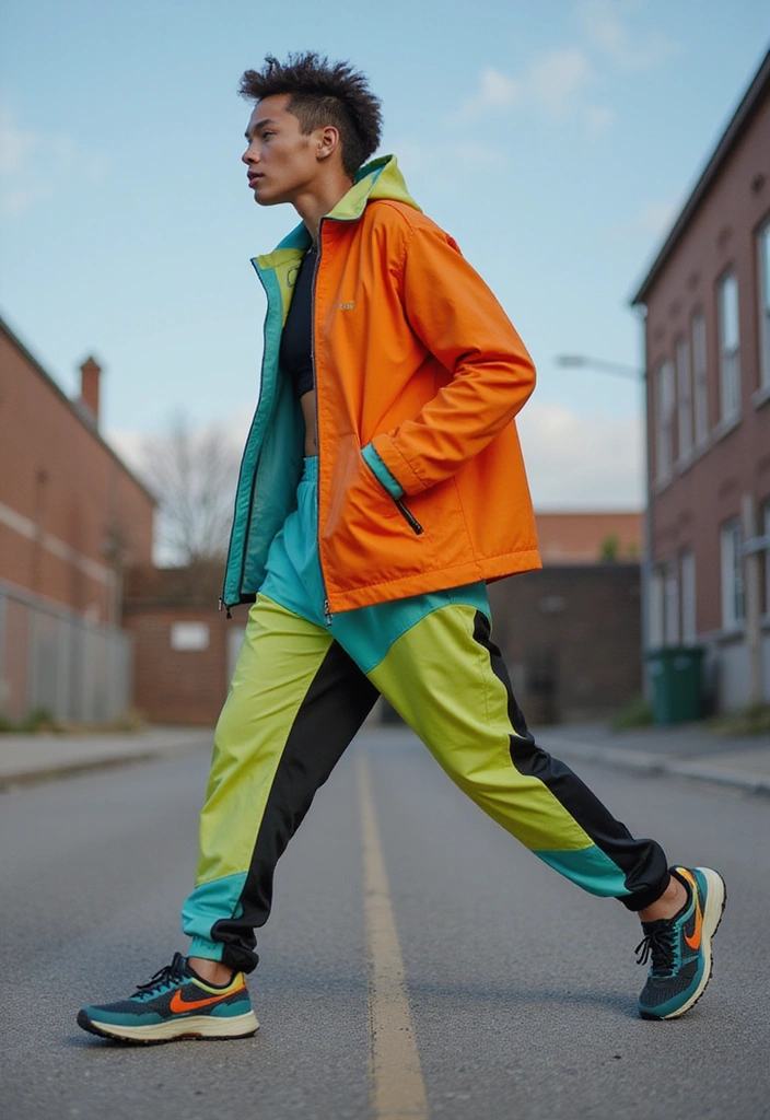 15 Athleisure Outfits That Perfectly Blend Comfort and Style (You’ll Want to Copy #3!) - 6. Color-Blocked Activewear