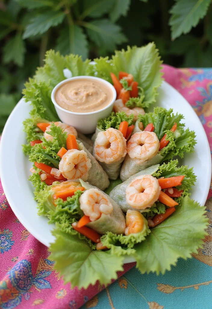 15 Easy Summer Meals That'll Make You Wonder How You Ever Lived Without Them! - 9. Summer Rolls with Peanut Dipping Sauce