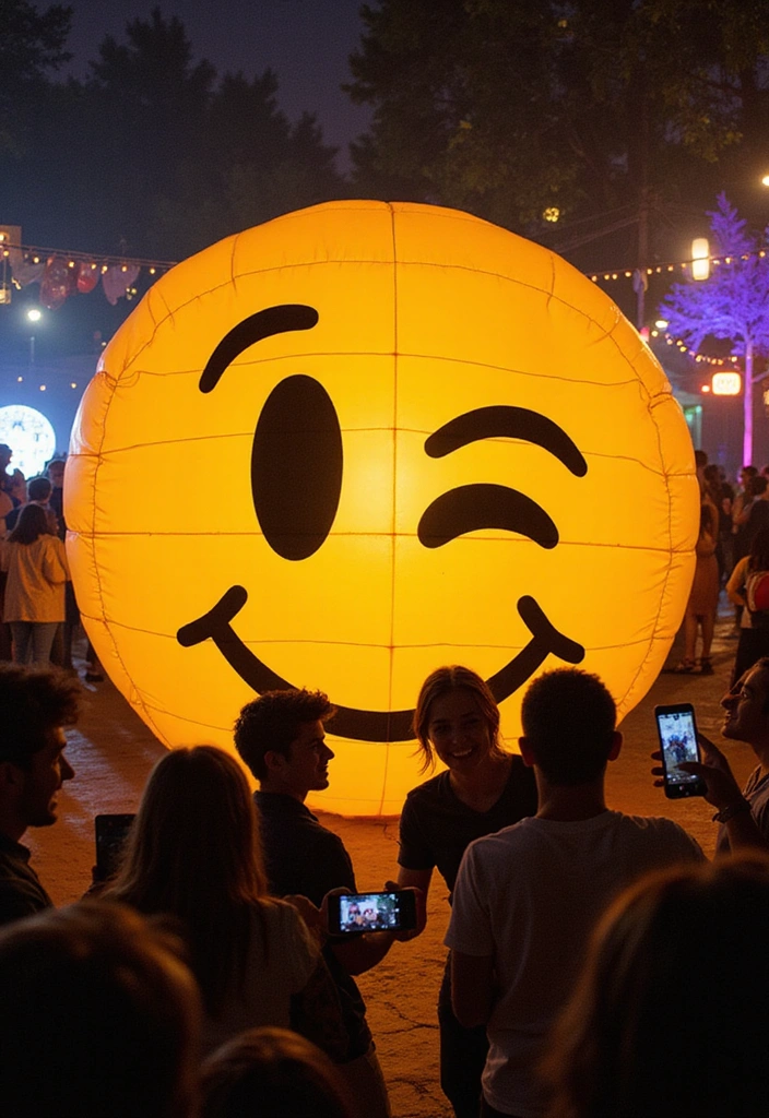 25 Hilariously Unique White Elephant Gifts That'll Steal the Show (You'll Be Laughing at #12!) - 10. Giant Inflatable Emoji