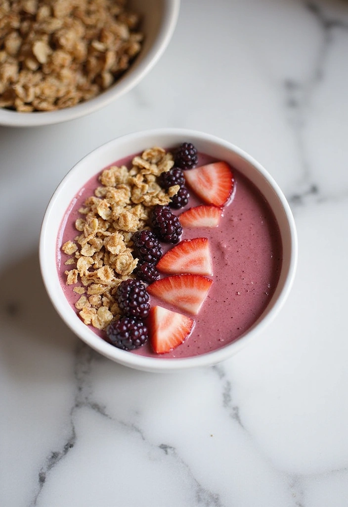 14 Delicious Vegan Rhubarb Recipes That'll Surprise Even the Meat Lovers! - 4. Rhubarb Smoothie Bowl