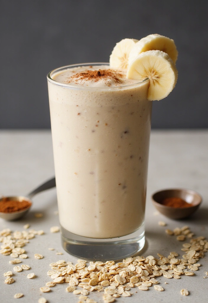 12 Delicious Smoothie Recipes That Will Boost Your Energy (Try #9 for a Surprise!) - 4. Oatmeal Breakfast Smoothie