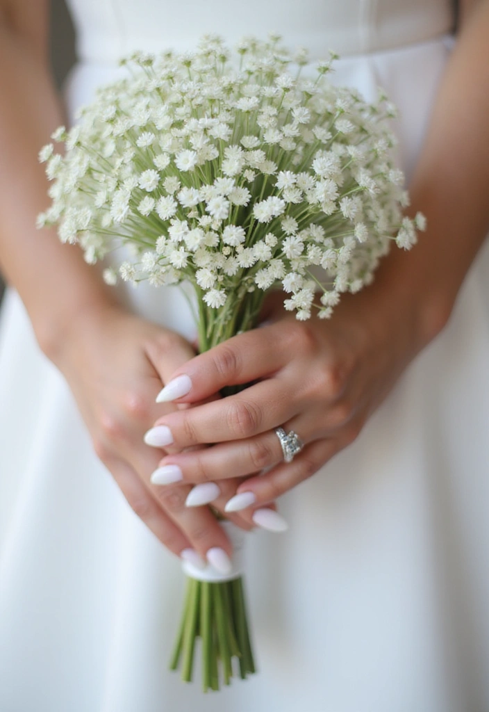14 Bridal French Tips Every Bride Should Consider (Tip #10 Is a Showstopper!) - 1. Classic White French Tips