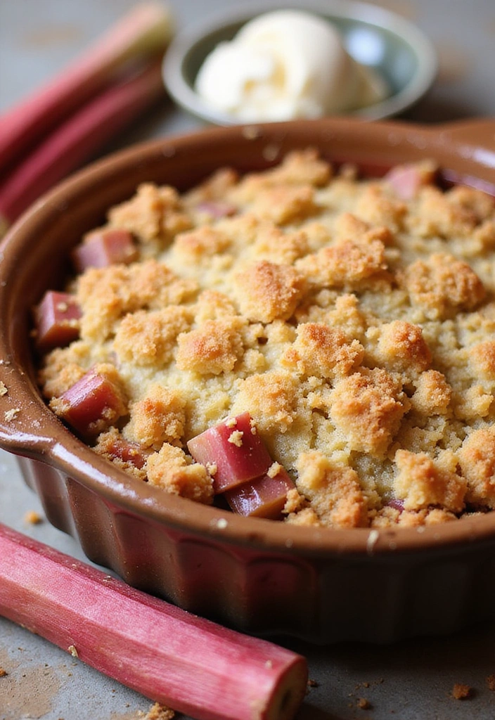 15 Decadent Rhubarb Crumble Recipes You’ll Want to Make Again and Again! - 1. Classic Rhubarb Crumble