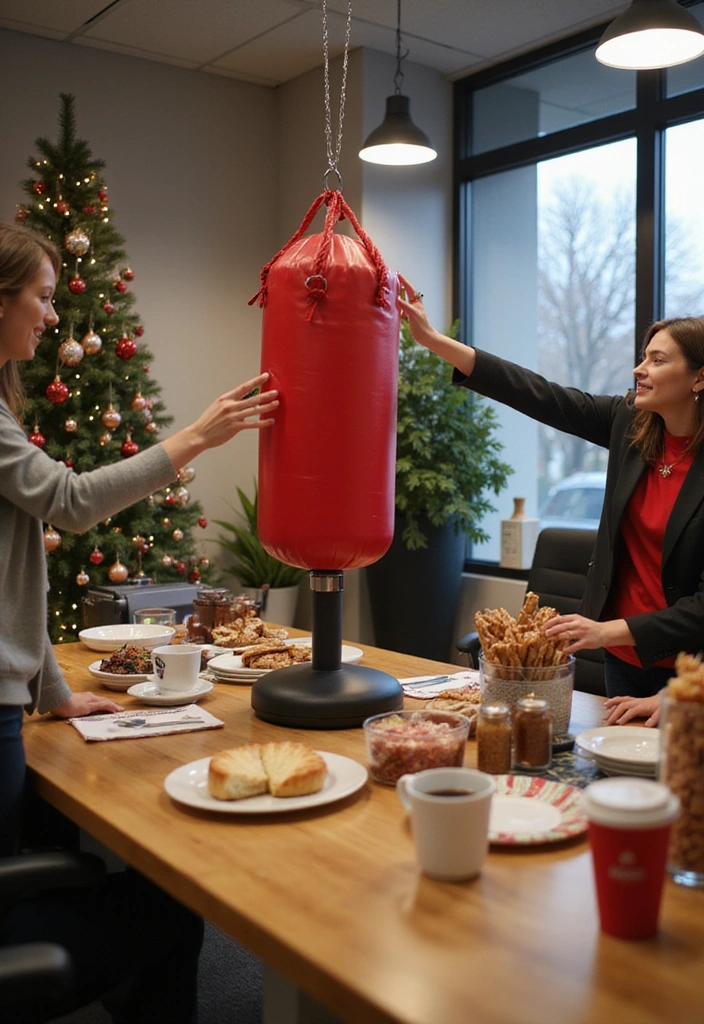 21 Quirky White Elephant Gifts Perfect for Your Holiday Party (Shocking #10 Will Leave You Speechless!) - 10. The ‘Stress Relief’ Desktop Punching Bag