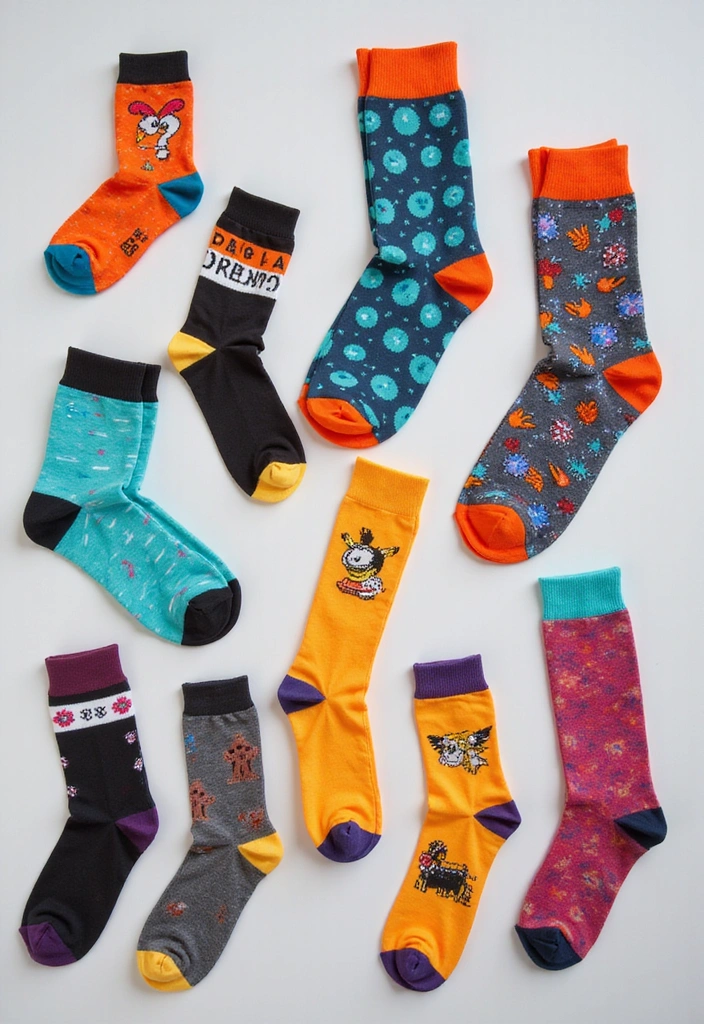 19 Fashion-Forward Fader Day Gifts That They'll Show Off (You’ll Wish You Got #4!) - 16. Quirky Socks