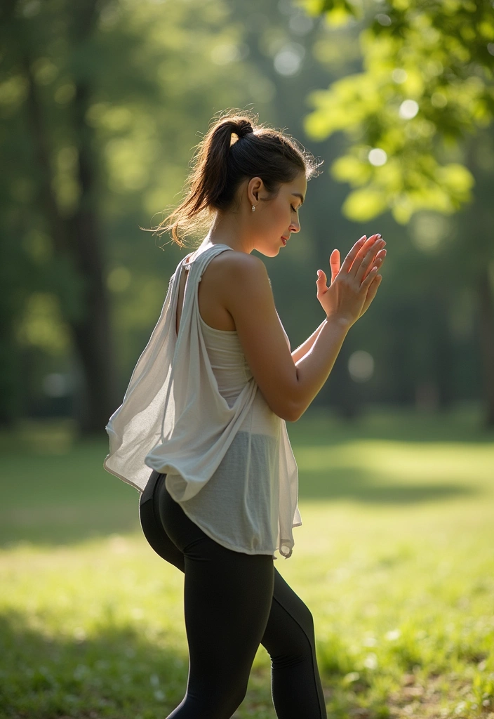 15 Athleisure Outfits That Perfectly Blend Comfort and Style (You’ll Want to Copy #3!) - 4. Flowy Tank Tops with Leggings