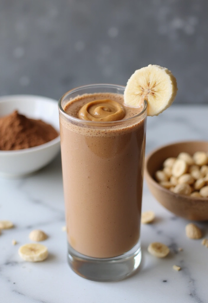 12 Delicious Smoothie Recipes That Will Boost Your Energy (Try #9 for a Surprise!) - 3. Chocolate Peanut Butter Delight