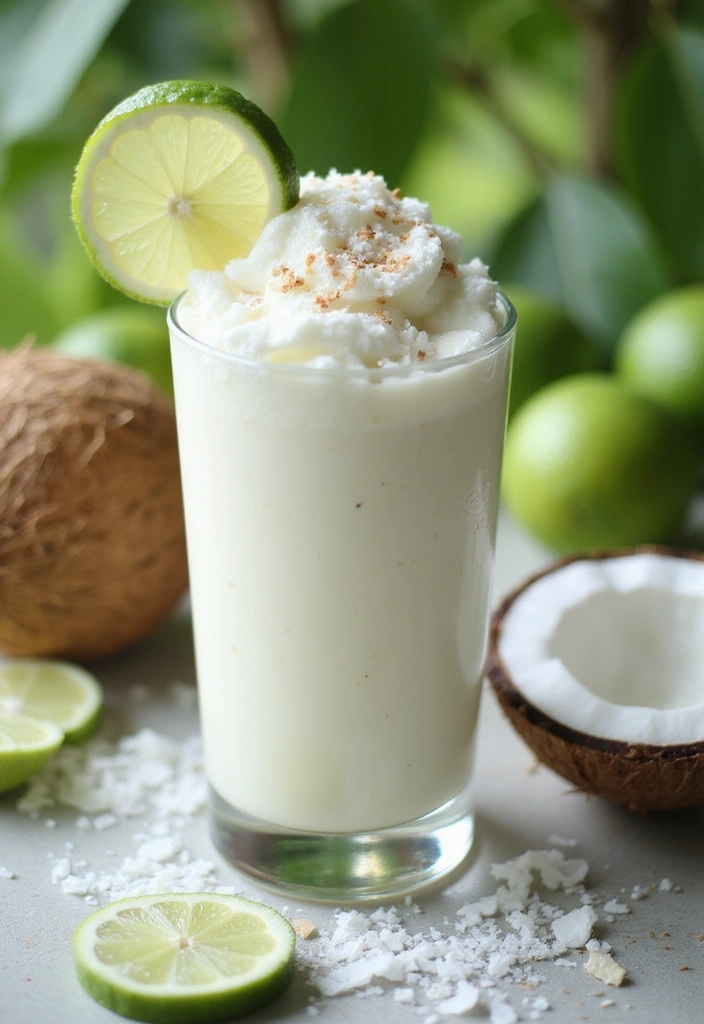 9 Refreshing Summer Smoothies That Will Keep You Cool All Day Long (You Can't Miss #1!) - 9. Coconut Lime Smoothie