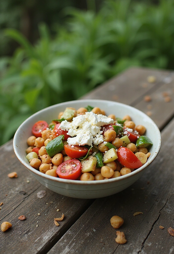 15 Easy Summer Meals That'll Make You Wonder How You Ever Lived Without Them! - 5. Greek Chickpea Salad
