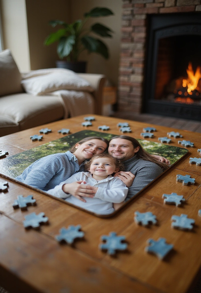 21 Personalized Fader Day Gifts That Will Make You Their Favorite! - 13. Custom Puzzle with Family Photo