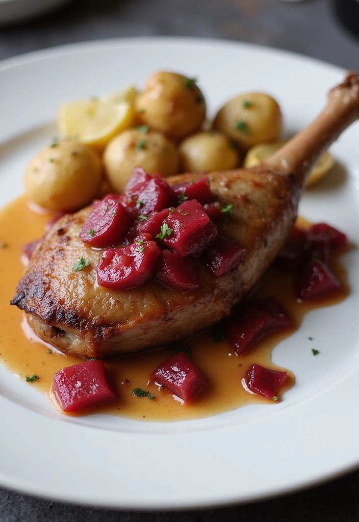 12 Savory Rhubarb Recipes That Will Change Your Dinner Game Forever! - 7. Rhubarb and Duck Confit