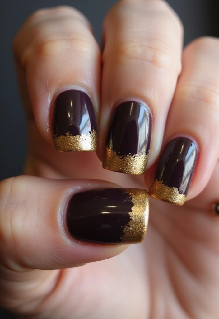 15 Colorful French Tip Nails That’ll Brighten Your Day (You Won't Believe #8!) - 5. Metallic Magic