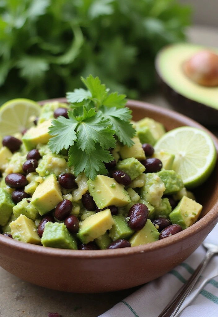 9 Light Summer Salad Recipes You Can Whip Up in Minutes! - 2. Avocado and Black Bean Salad