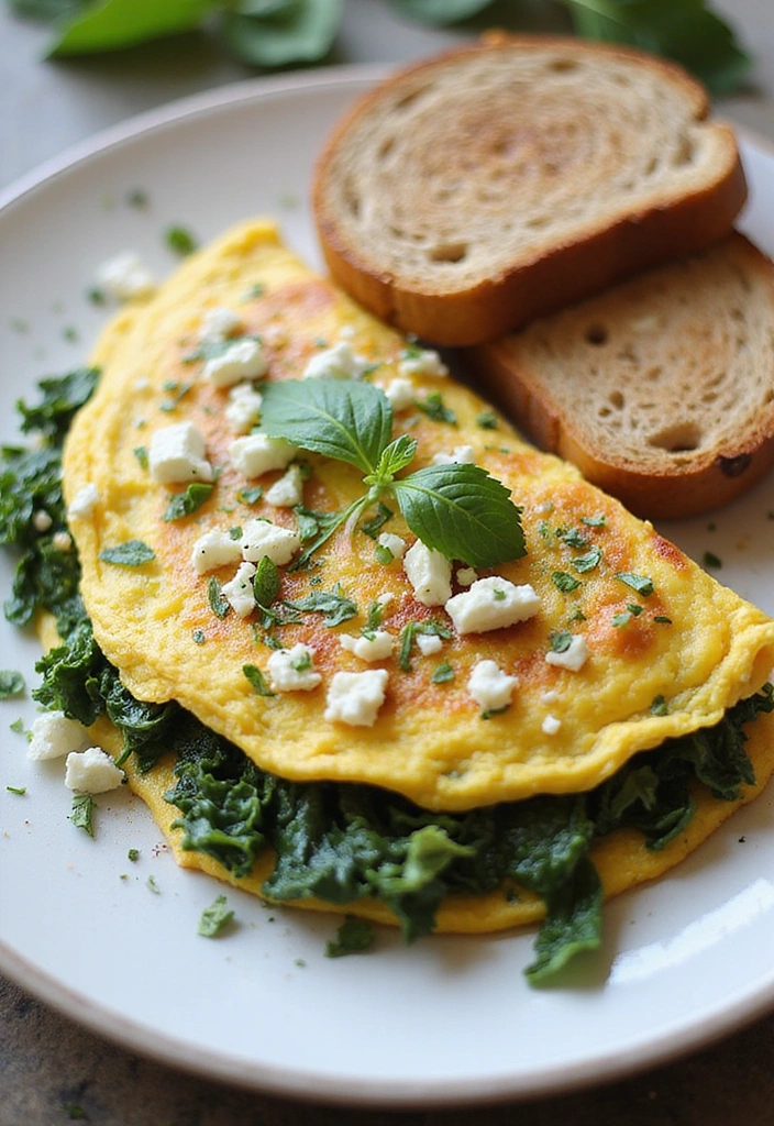 15 Healthy Meals You Can Prep in Under 30 Minutes (Your Taste Buds Will Thank You!) - 4. Spinach and Feta Omelette