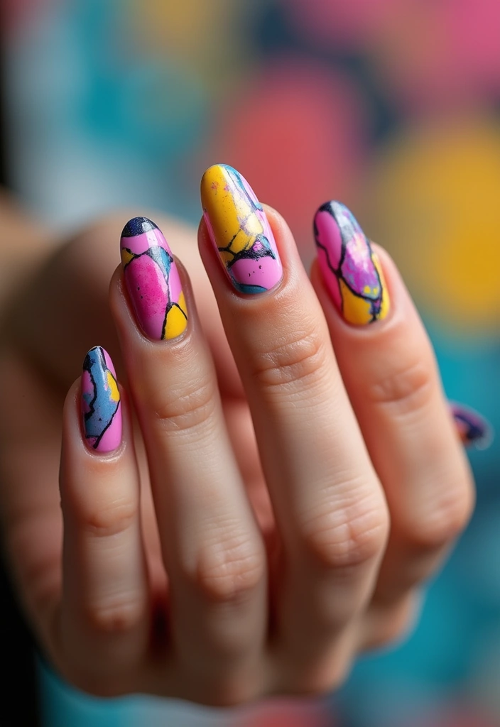 25 DIY French Nail Designs That Are Shockingly Simple (and Gorgeous!) - 24. Abstract French Tips