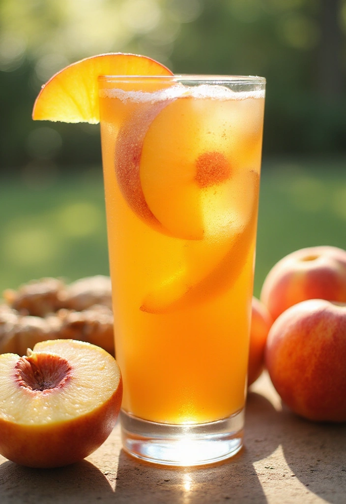 15 Creative Cocktail Recipes That Will Wow Your Guests (And They're So Easy!) - 6. Ginger Peach Sparkler